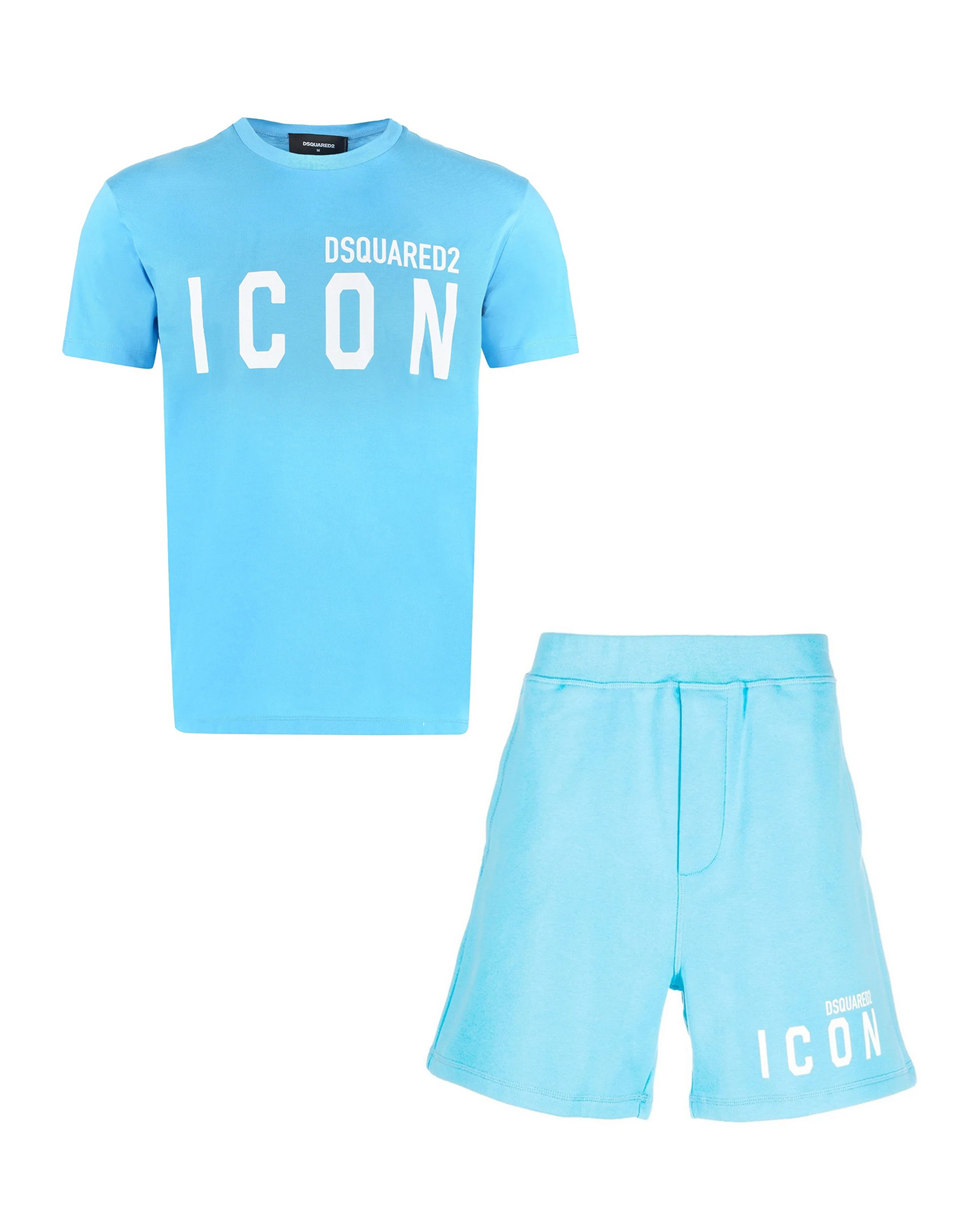 Dsquared2 Icon T-Shirt & Short Set in Blue