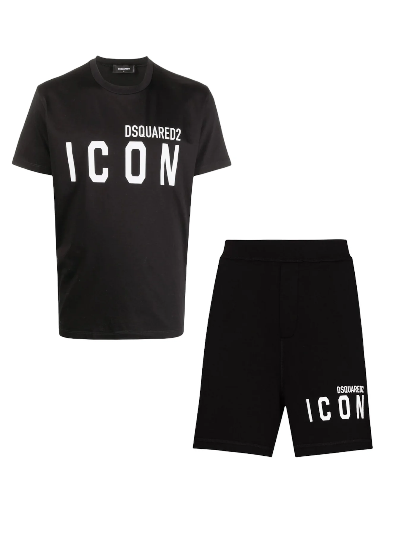 Dsquared2 Icon T-Shirt & Shorts Set in Black