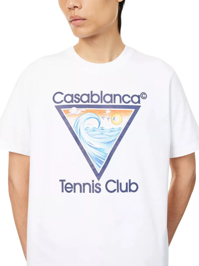 Casablanca Tennis Club Icon White T Shirt