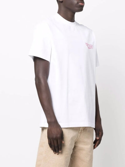 Jacquemus Le T-Shirt Vague Wave Printed T-Shirt in White