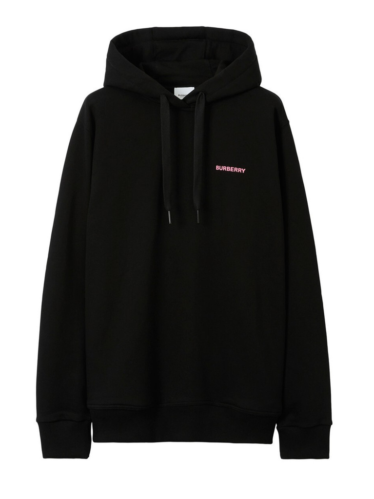 Burberry Oak Leaf Crest Logo Hoodie in Black