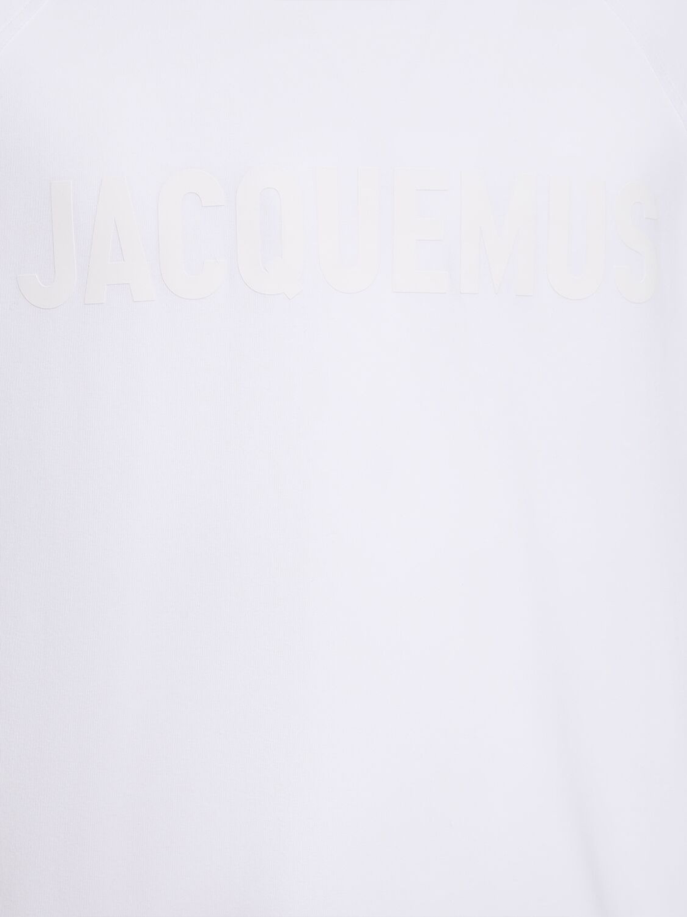 Jacquemus Le Typo Logo Printed Oversized T-Shirt in White