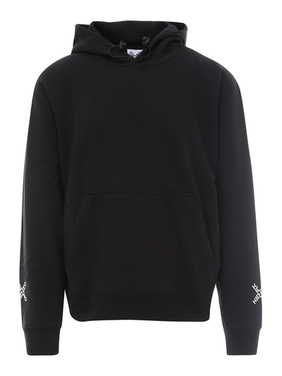 Kenzo – Schwarzer Kapuzenpullover mit Triple X-Logo-Aufdruck