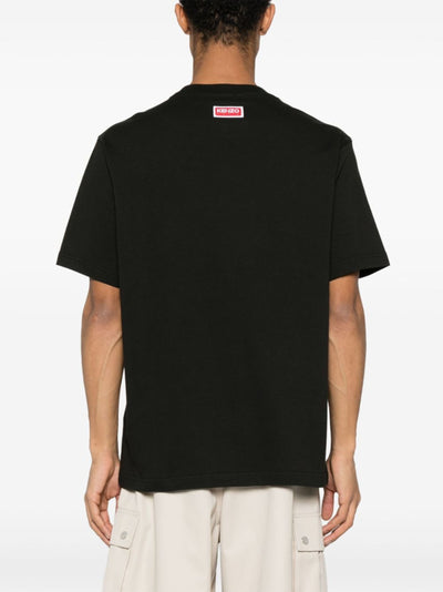 Kenzo Oversized Elephant Logo Printed T-Shirt in Black