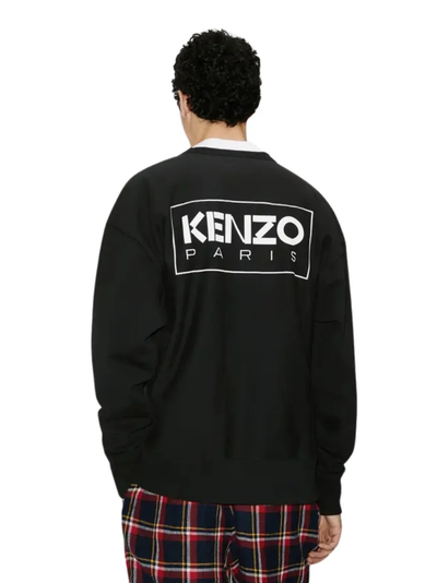 Kenzo Paris Outlined Logo Black Sweatshirt
