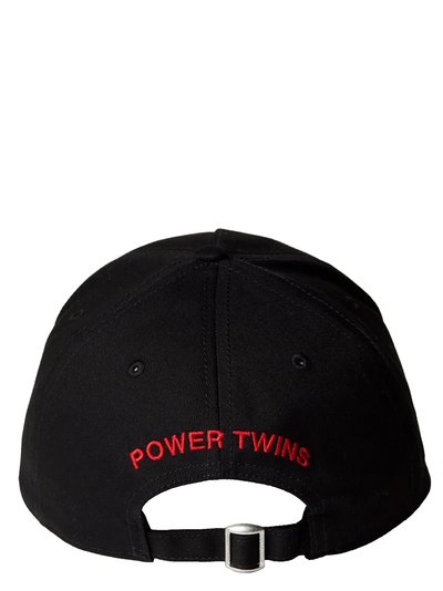 Dsquared2 Red Sweat and Tears Logo Cap in Black