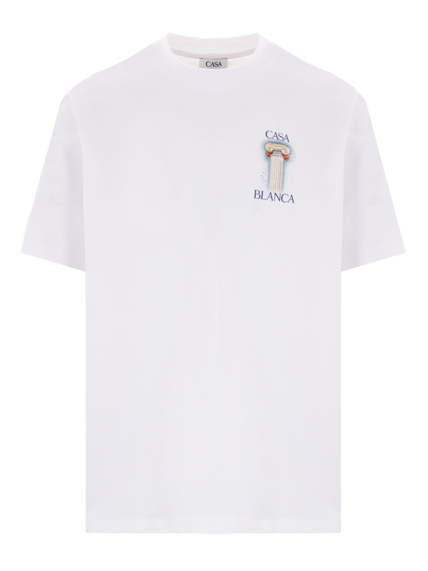 Casablanca La Columne Printed T-Shirt in White