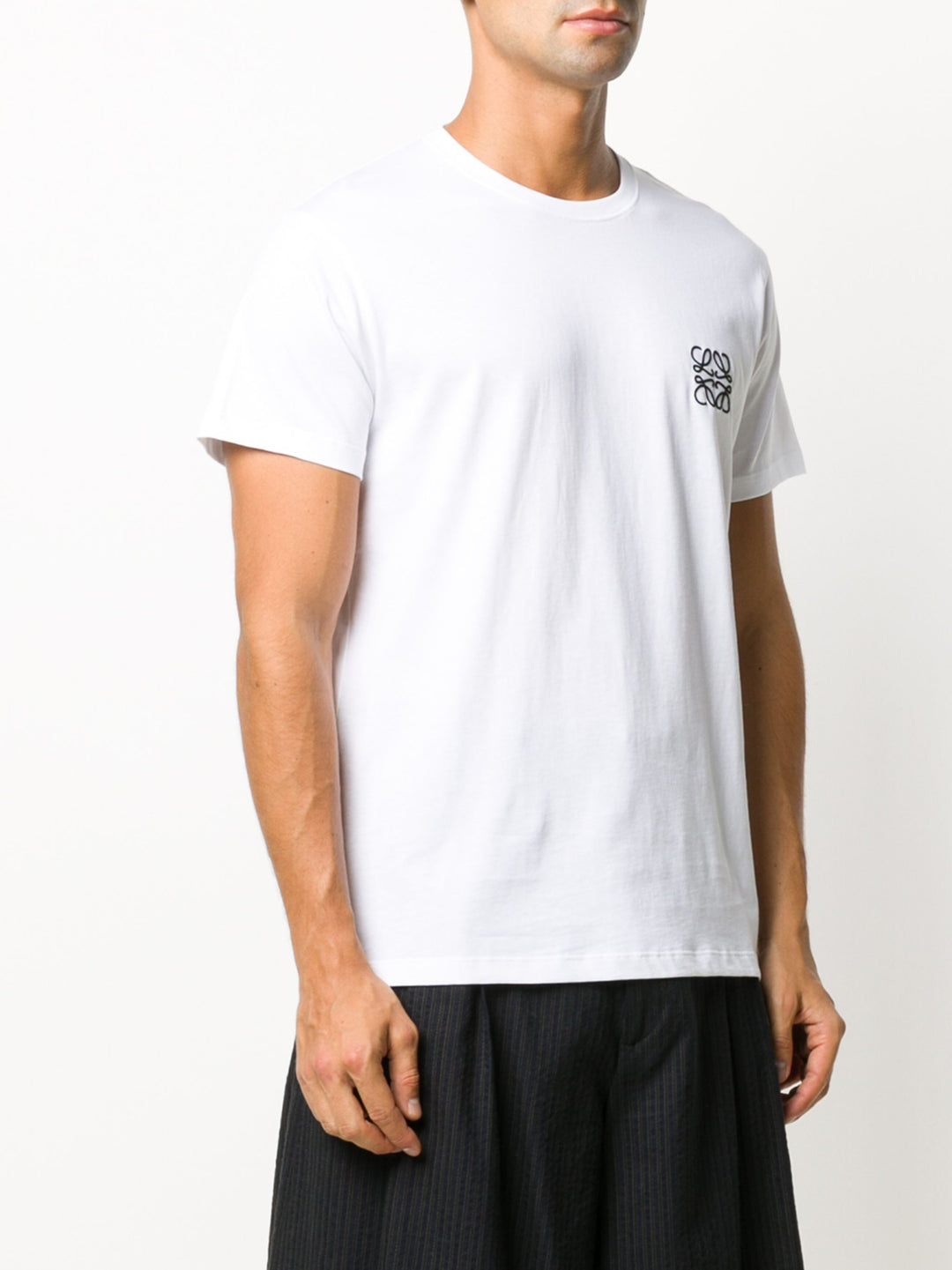 Loewe Anagram Embroidered Logo T-Shirt in White – TheDesignerBox