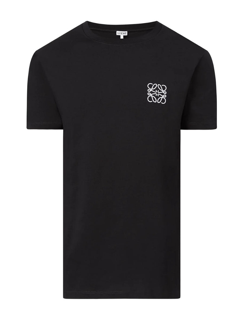 Loewe Anagram Embroidered Logo Black T-Shirt