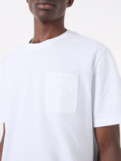 Loewe Anagram Fake Pocket T-Shirt in White