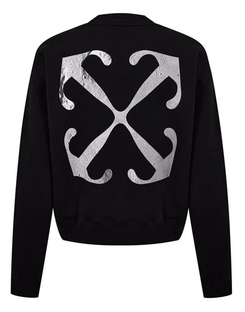 【送料&関税込】Off-White Scratch Arrow Sweatshirt OFF-WHITE Scratch Arrow Design Oversized Fit Sweatshirt