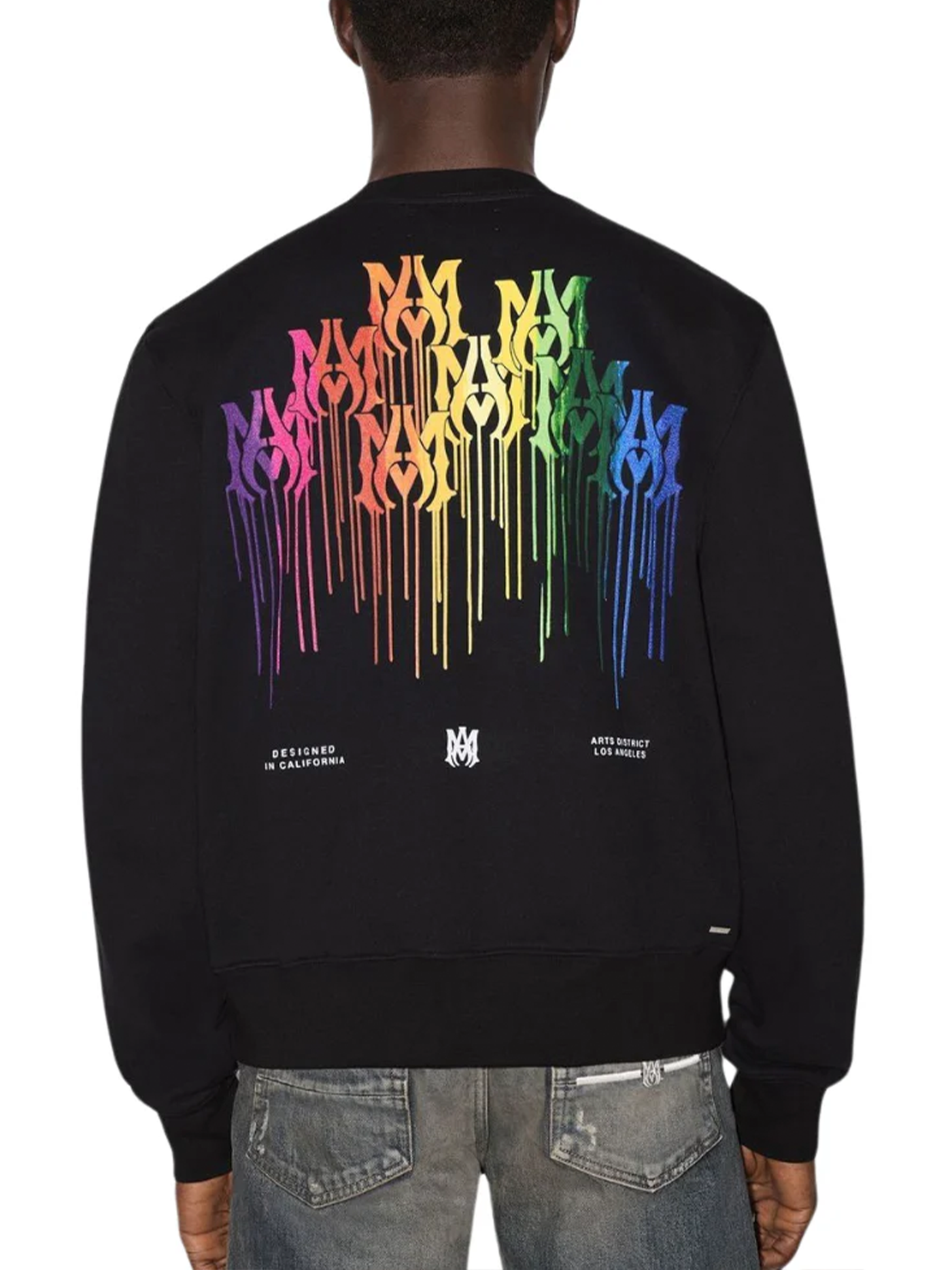 Amiri M.A Drip Collage Sweatshirt in Black