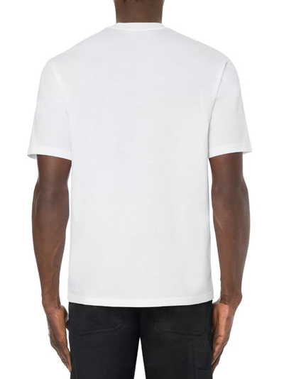 Moschino Milano Double Smiley Logo White T-Shirt