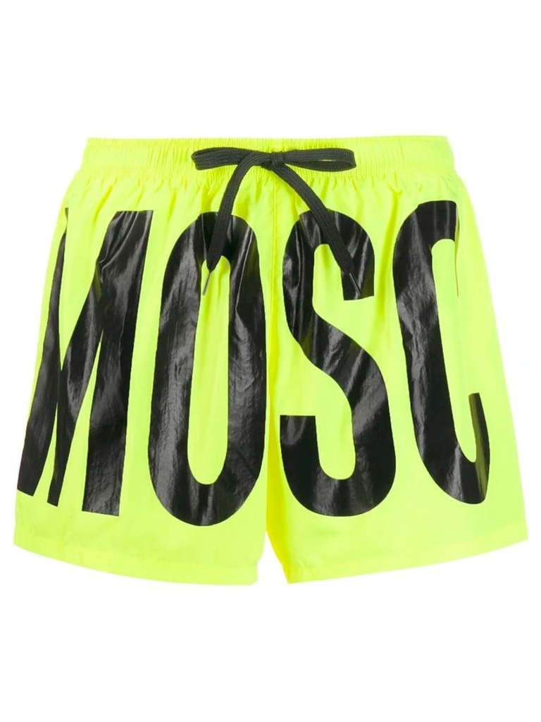 Print Logo Bright Short Swim Shorts