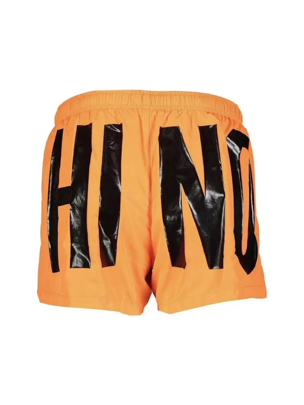 Moschino Print Logo Light Orange Swim Shorts