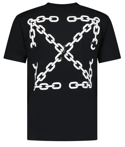 Off-White Chain Arrow Printed T-Shirt in Black