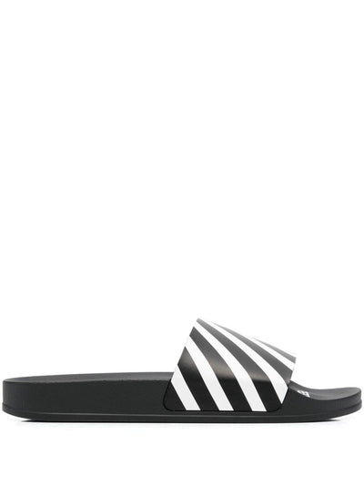 Off-White Diag-stripe Moulded Sliders