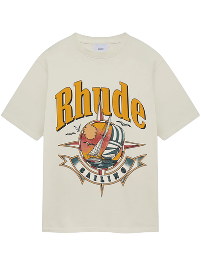 Rhude Port De Rhude T-Shirt in Vintage White
