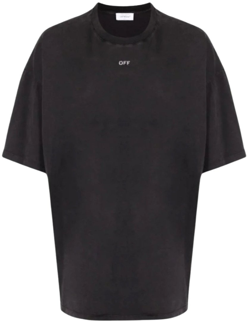 Off-White St Matthew Printed Oversized Black T-Shirt