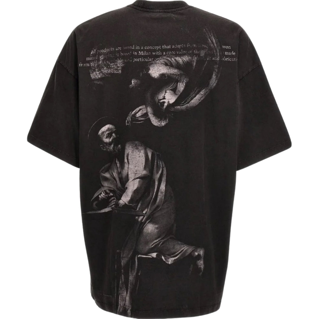 Off-White St Matthew Printed Oversized Black T-Shirt