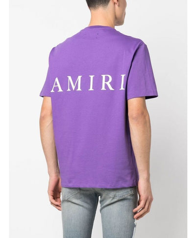 Amiri – Lila T-Shirt mit MA Core-Logo-Aufdruck