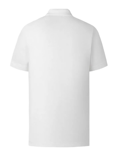Burberry Equestrian Knight Embroidered Logo Polo in White