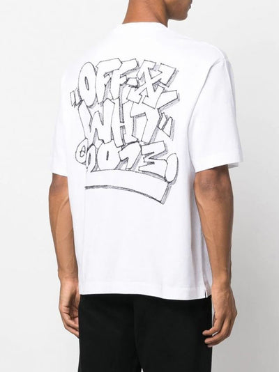 Off-White Graff Freest Over Skate Short-Sleeve T-Shirt in White