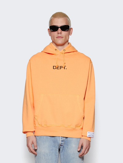 Gallery Dept Logo Hoodie in Flo Orange