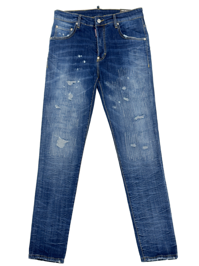 Dsquared2 Stitching Detail Cool Guy Jeans in Blue