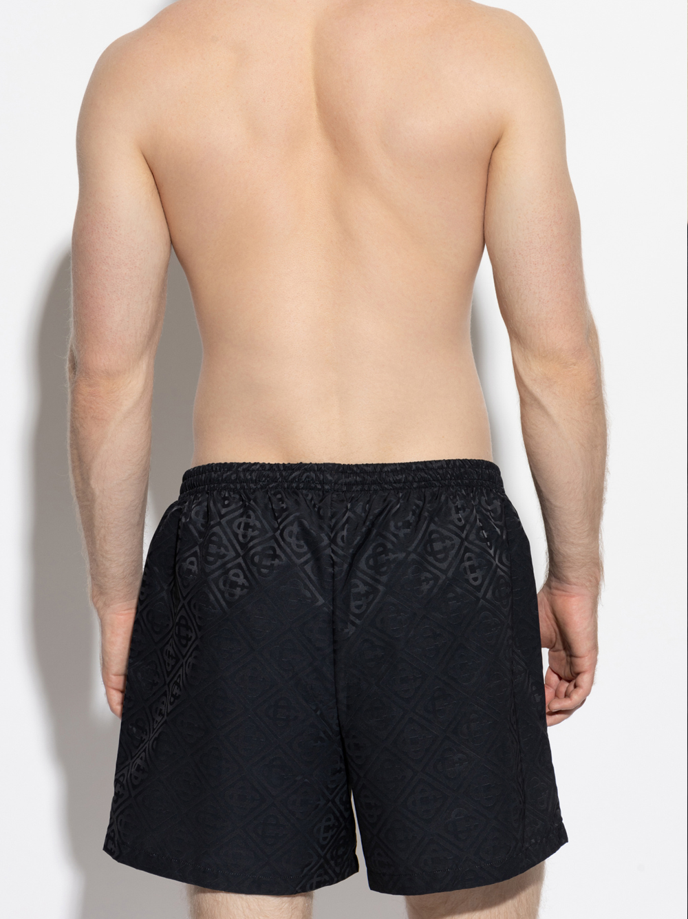 Casablanca Monogram Swim Shorts in Black