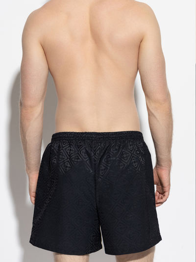 Casablanca Monogram Swim Shorts in Black