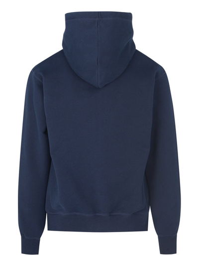 Dsquared2 Red Maple Leaf Printed Navy Hoodie