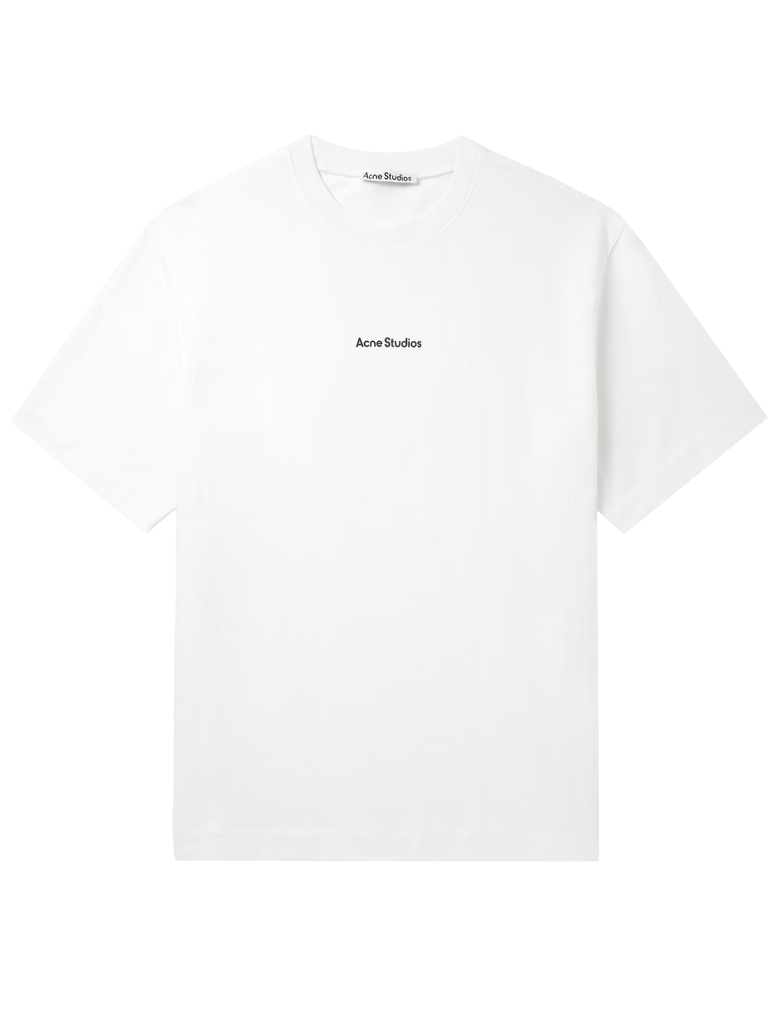 Acne Studios Stamp Logo T-Shirt in White – TheDesignerBox