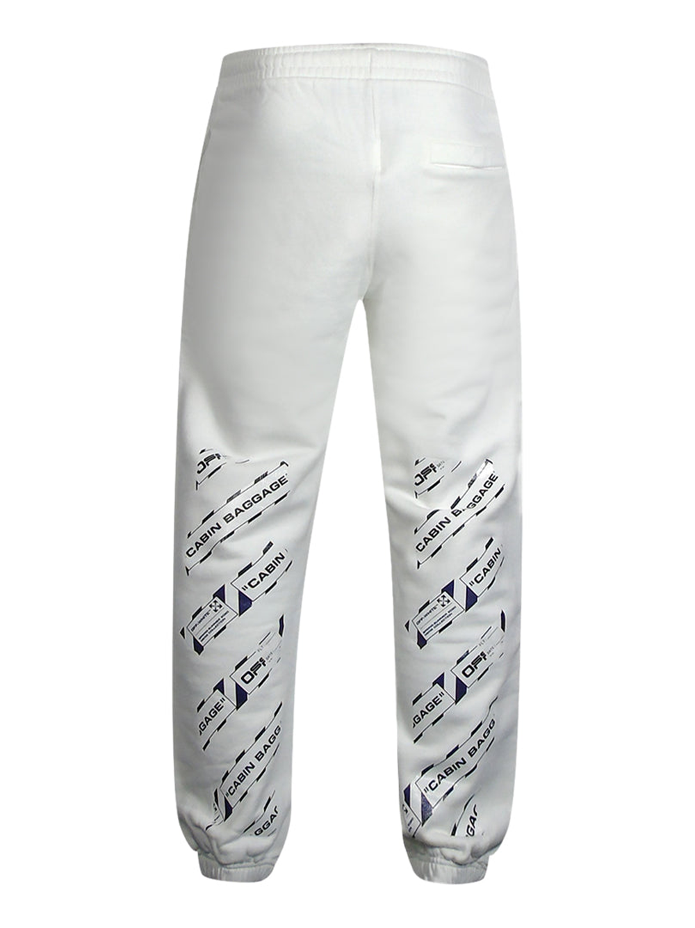 Off-White Airport Tape Printed White Joggers