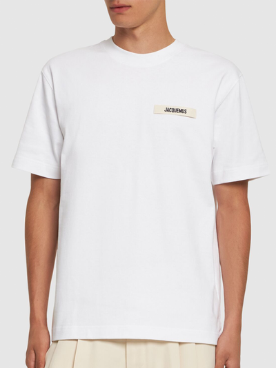 Jacquemus – T-Shirt „The Gros Grain“ in Weiß