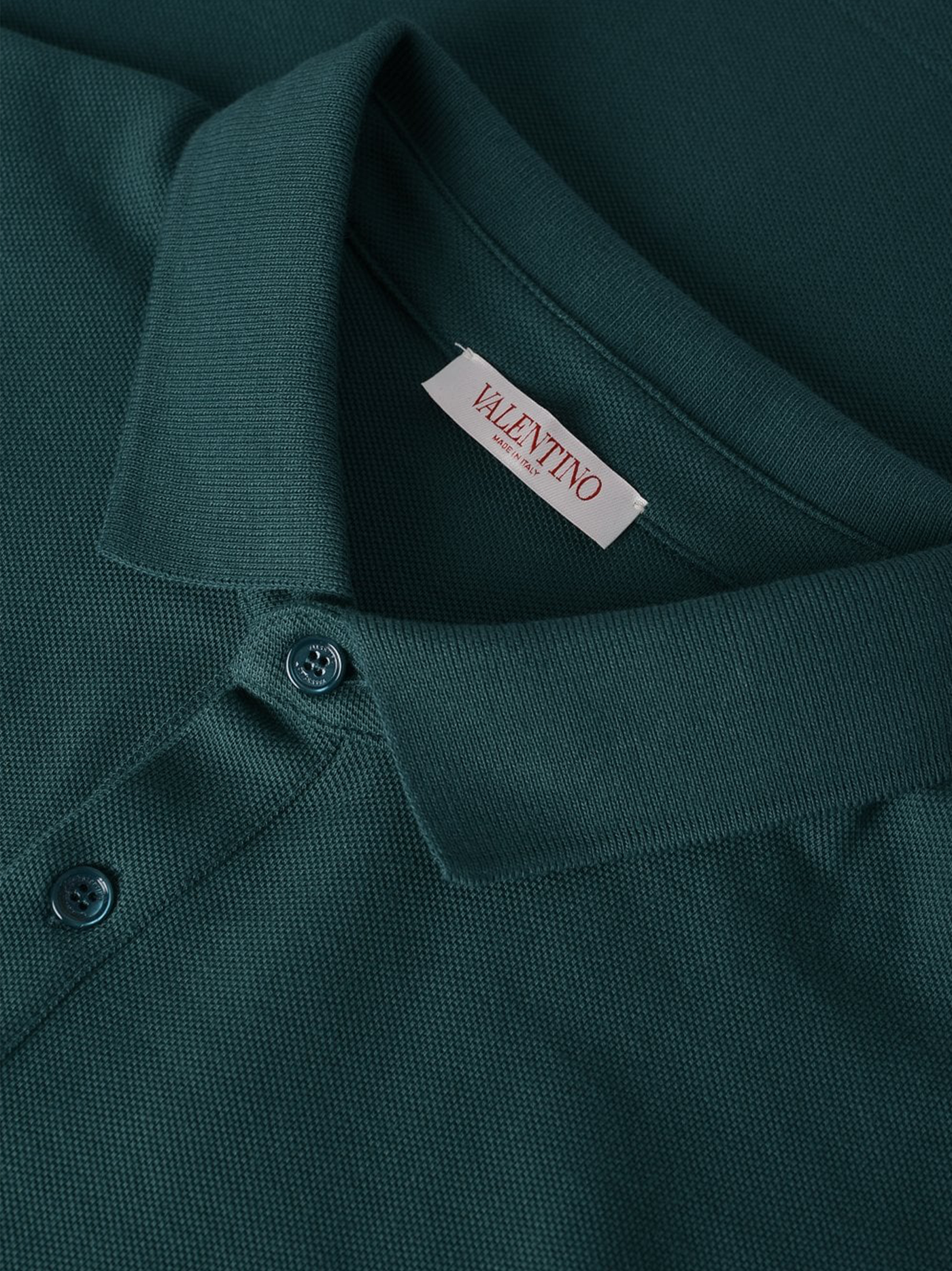 Valentino VLOGO Signature Patch Polo in Green