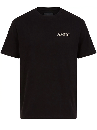 Amiri – Schwarzes T-Shirt mit Pufflogo