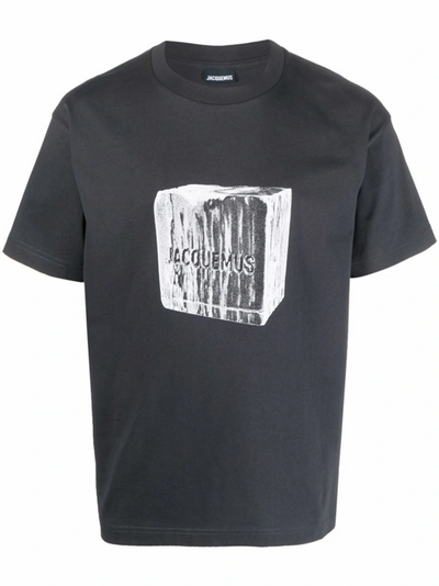 Jacquemus Ice Cube Printed T-Shirt in Dark Navy