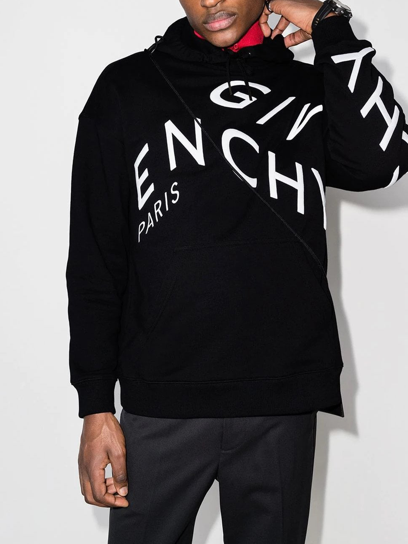 Givenchy Refracted Logo Hoodie in Black