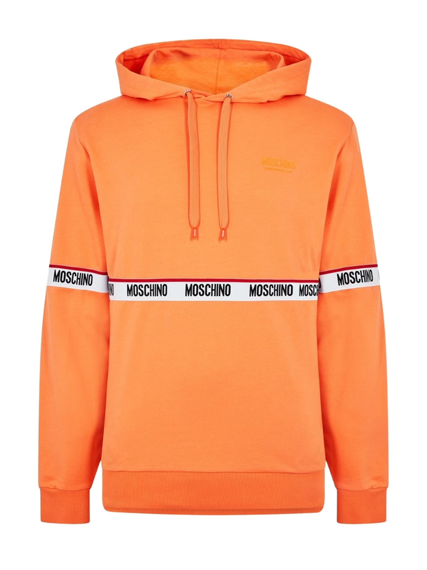 Moschino Tape OTH Logo Orange Hoodie