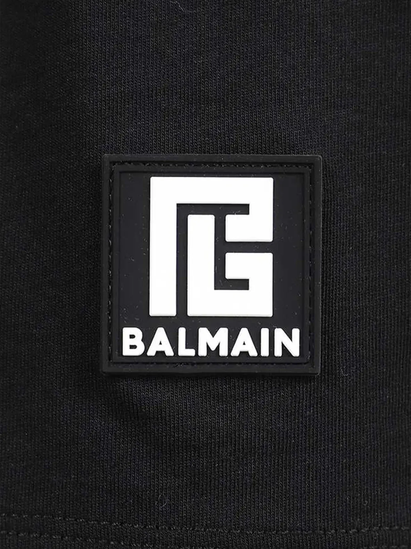 Übergroßes T-Shirt mit Balmain-Logoaufdruck auf der Rückseite in Schwarz