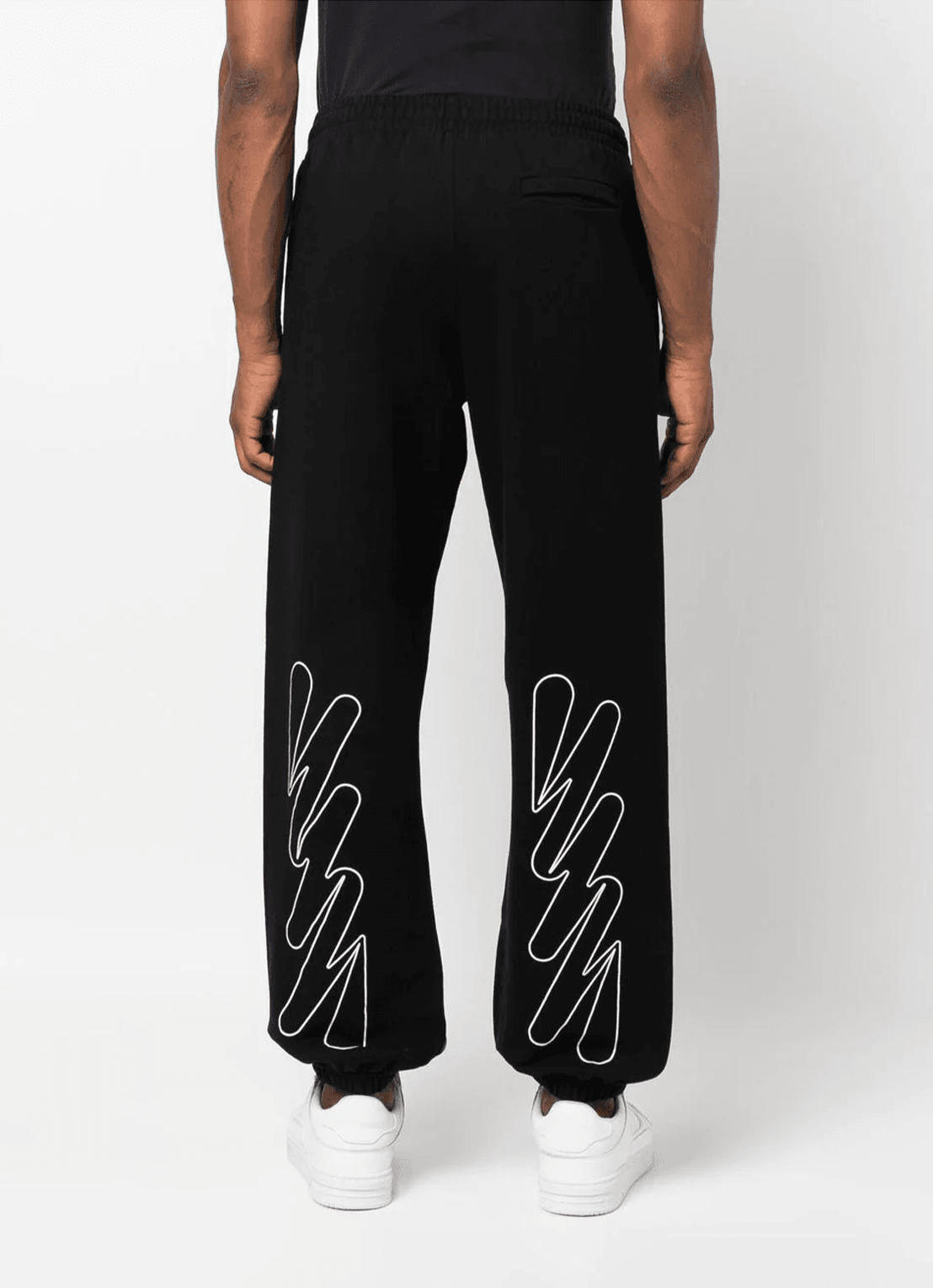 Off-White Wave Outline Black Joggers