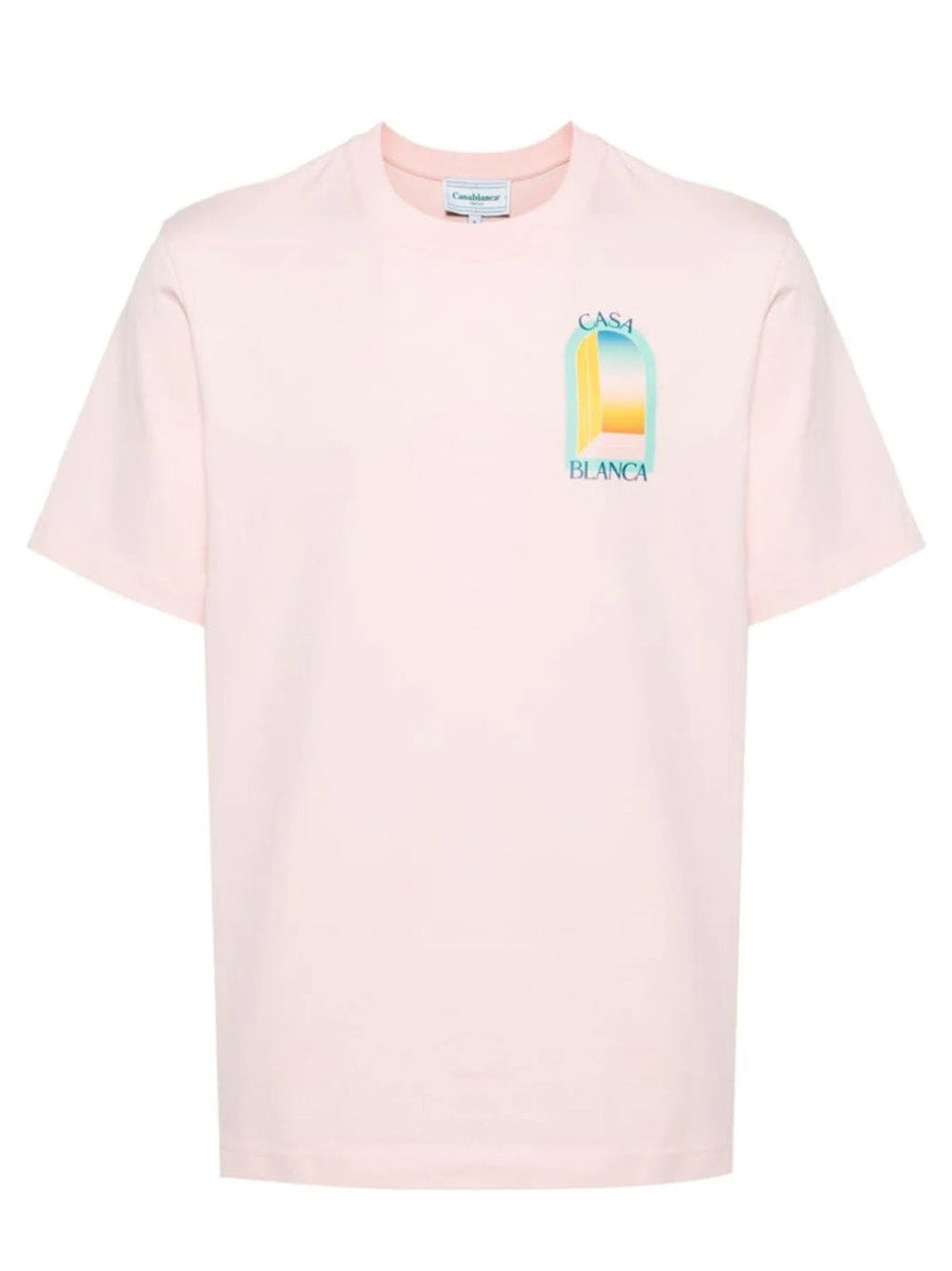 Casablanca L'Arche De Jour Printed Pink T-Shirt