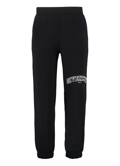 Givenchy – Schwarze Jogginghose mit aufgesticktem College-Logo