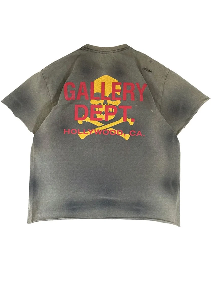 Gallery Dept Zip T-Shirt in Black – TheDesignerBox