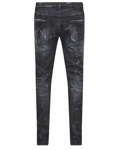 Dsquared2 Cool Guy Bleached Splatter Jeans in Black