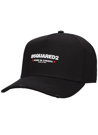 Dsquared2 x Rocco „P*RN in Canada“-Kappe in Schwarz