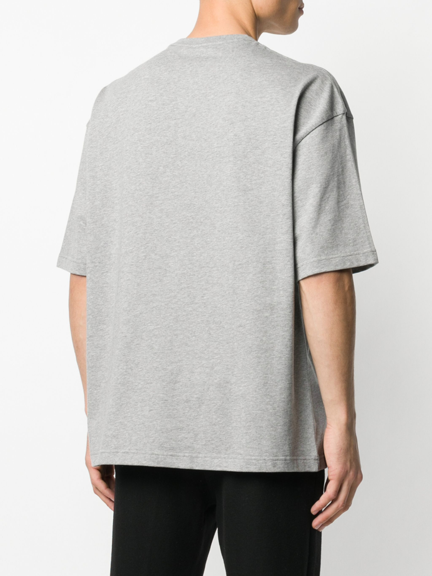 Balenciaga BB Logo Printed T-Shirt in Grey