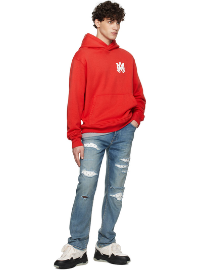 Amiri MA Core Logo Hoodie in Red
