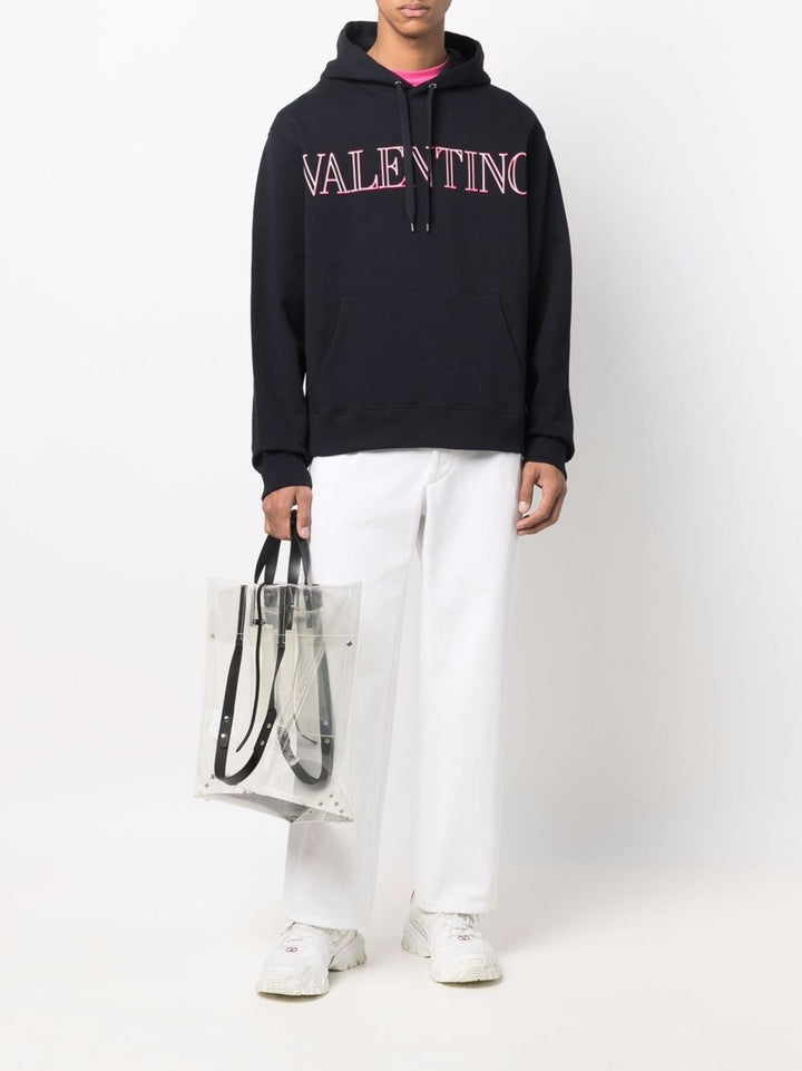 パーカー・フーディ VALENTINO LOGO EMBROIDERY HOODIE Valentino Logo Embroidery Hoodie | italist